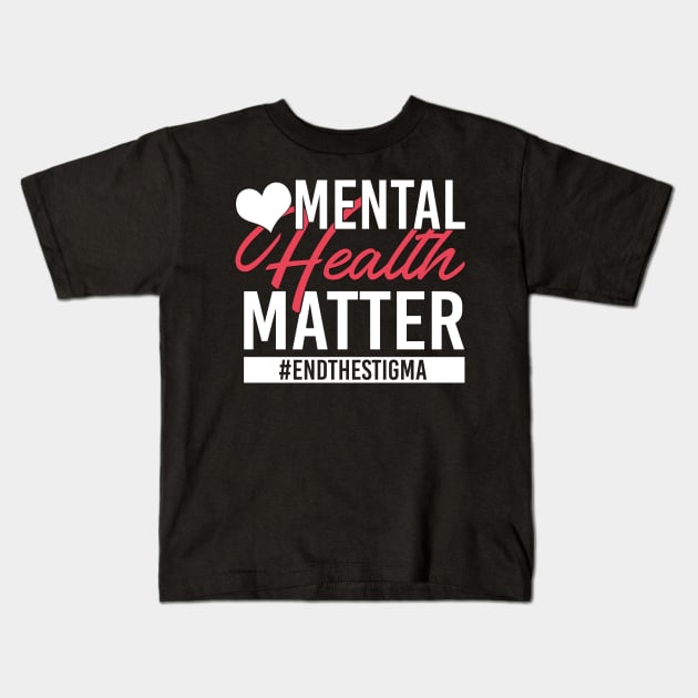 Mental Health Matters End The Stigma - Awareness Kids T-Shirt by andreperez87